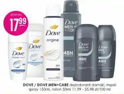 Jaśmin DOVE / DOVE MEN+CARE dezodorant damski, męski oferta