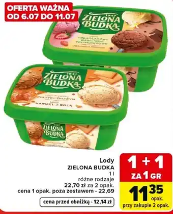 Carrefour Market Lody ZIELONA BUDKA oferta