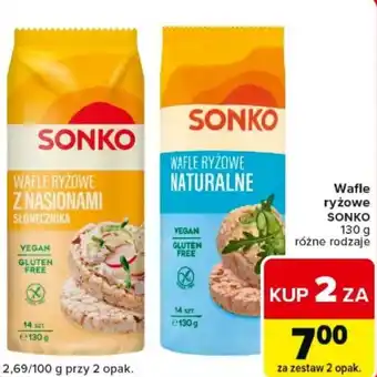 Carrefour Market Wafle ryżowe SONKO oferta