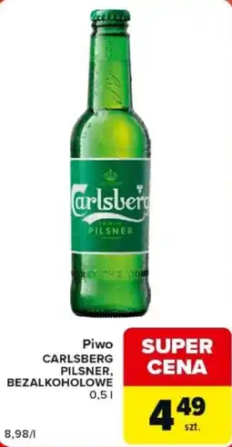 Carrefour Market Piwo CARLSBERG PILSNER, BEZALKOHOLOWE oferta
