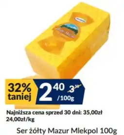 Sużyw Ser żółty Mazur Mlekpols oferta