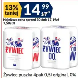 Sużyw Żywiec puszk 0,5l original, 0% oferta