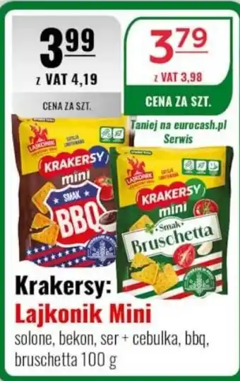Eurocash Krakersy Lajkonik Mini oferta