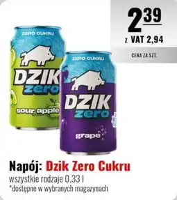 Eurocash Napój: Dzik Zero Cukru oferta