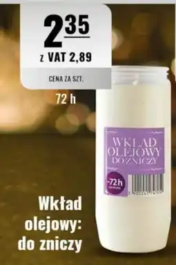 Eurocash Wkład Olejowy do Zniczy oferta