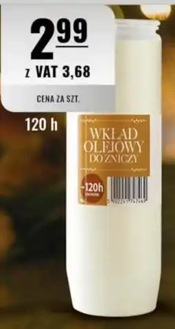 Eurocash Wkład Olejowy Do Zniczy oferta
