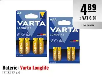 Eurocash Baterie: Varta Longlife oferta