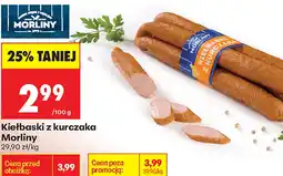 Biedronka Kiełbaski z kurczaka Morliny oferta