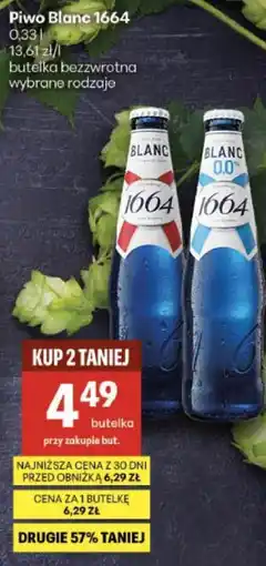 Delikatesy Centrum Piwo Blanc 1664 oferta