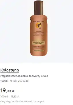 Rossmann Kolastyna Przyspieszacz opalania do twarzy i ciała oferta