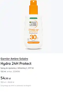 Rossmann Garnier Ambre Solaire Hydra 24H Protect Spray do opalania, z Witaminą C, SPF 50 oferta