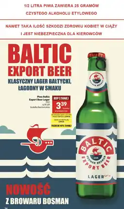 Delikatesy Centrum Piwo Baltic Export Beer Lager oferta