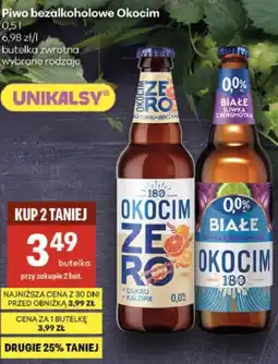 Delikatesy Centrum Piwo bezalkoholowe Okocim oferta