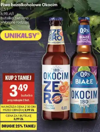 Delikatesy Centrum Piwo bezalkoholowe Okocim oferta