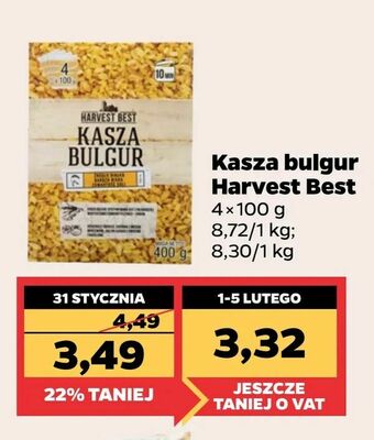 Netto Kasza bulgur Harvest Best oferta