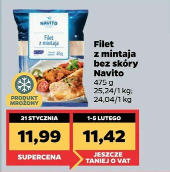 Netto Filet z mintaja bez skóry Navito oferta