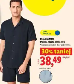 Lidl ESMARA MEN Piżama męska z muślinu oferta