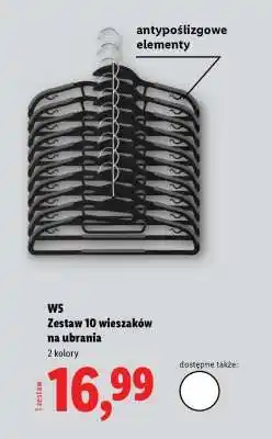 Lidl Zestaw 10 wieszakow na ubrania oferta