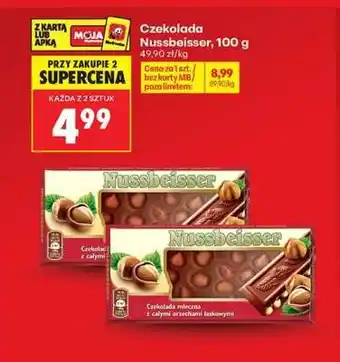 Biedronka CZEKOLADA NUSSBEISSER 100 G oferta