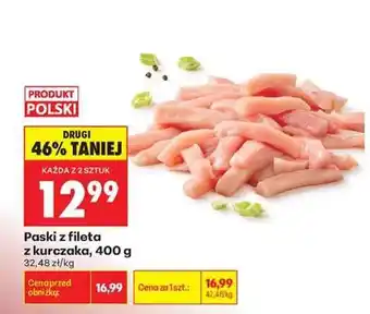 Biedronka Paski z fileta z kurczaka 400 g oferta