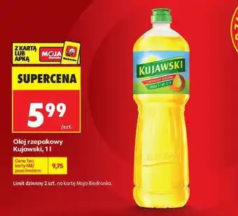 Biedronka Olej rzepakowy Kujawski, 1l oferta