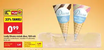 Biedronka Lody Diuna rożek duo, 120 ml oferta