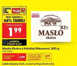 Biedronka Masło Ekstra z polskiej mleczarni, 200 g oferta