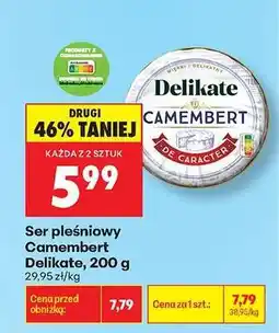 Biedronka Ser pleśniowy Camembert Delikate, 200 g oferta
