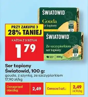 Biedronka Ser topiony Światowid, 100 g oferta