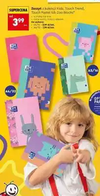 Biedronka Zeszyt z kolekcji Kids, Touch Trend, Touch Pastel lub Zoo Blocks oferta
