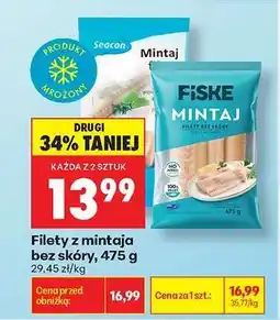 Biedronka Filety z mintaja bez skóry 475 g oferta