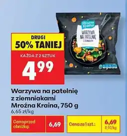 Biedronka Warzywa na patelnię z ziemniakami Mroźna Kraina , 750 g oferta