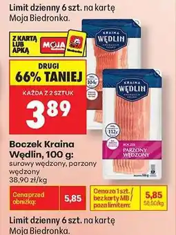 Biedronka Boczek Kraina Wędlin , 100 g : oferta