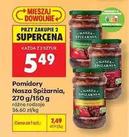 Biedronka Pomidory Nasza Spiżarnia, 270 g/150 g oferta