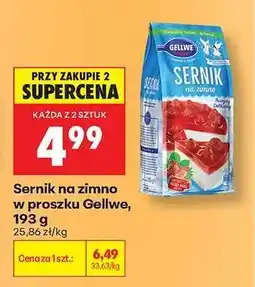 Biedronka Sernik na zimno w proszku Gellwe, 193 g oferta