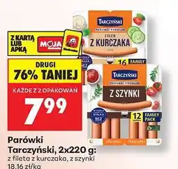 Biedronka Parówki Tarczyński, 2x220 g oferta