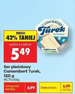 Biedronka Ser pleśniowy Camembert Turek, 120 g oferta