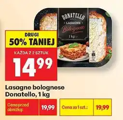 Biedronka Lasagne bolognese Donatello, 1 kg oferta