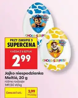 Biedronka Jajko niespodzianka Meltié, 20 g oferta