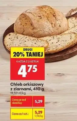Biedronka Chleb orkiszowy z ziarnami, 410 g oferta