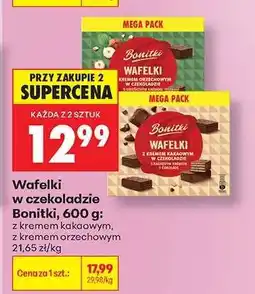 Biedronka Wafelki w czekoladzie Bonitki, 600 g oferta