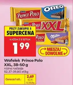Biedronka Wafelek Prince Polo XXL, 38-50 g oferta