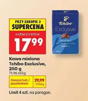 Biedronka Kawa mielona Tchibo Exclusive , 250 g oferta