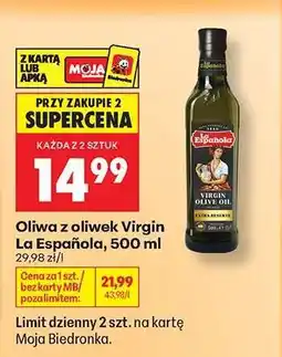 Biedronka Oliwa z oliwek Virgin La Española, 500 ml oferta