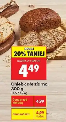 Biedronka Chleb cale ziarno 300 g oferta