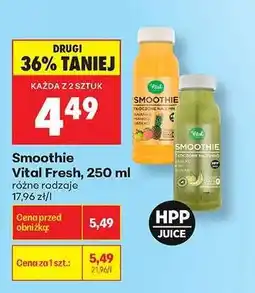 Biedronka Smoothie Vital Fresh, 250 ml oferta