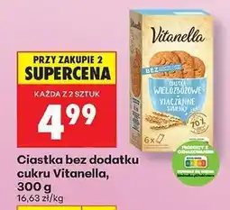 Biedronka Ciastka bez dodatku cukru Vitanella, 300 g oferta