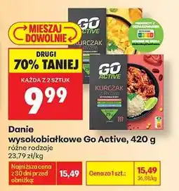 Biedronka Danie wysokobiałkowe Go Active 420 g oferta