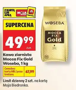 Biedronka Kawa ziarnista MOCCA FIX GOLD WOSEBA 1 kg oferta