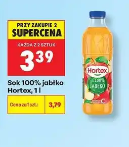Biedronka Sok 100% jabłko Hortex, 1 l oferta